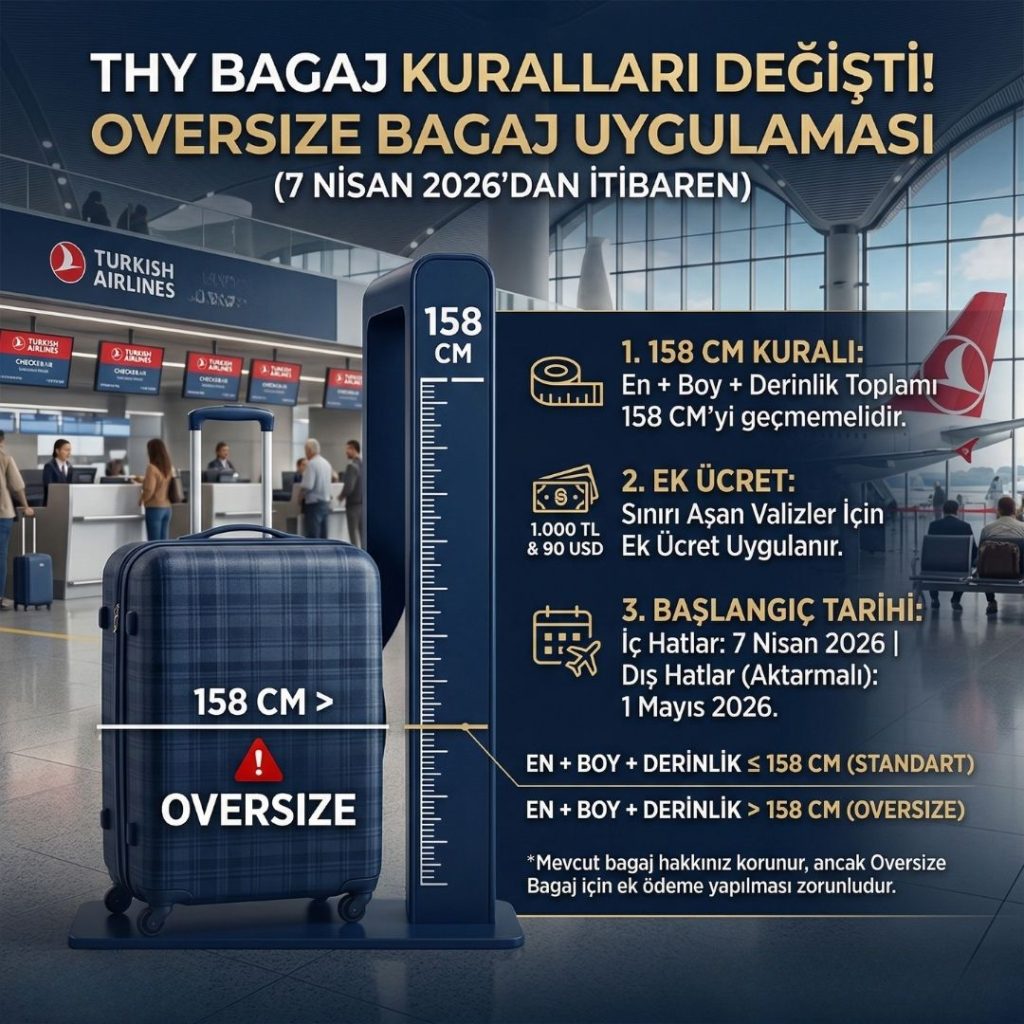 Türk Hava Yolları Bagaj Kuralları Değişti (2026): Oversize Bagaj Nedir, Ücretler ve Tüm Detaylar